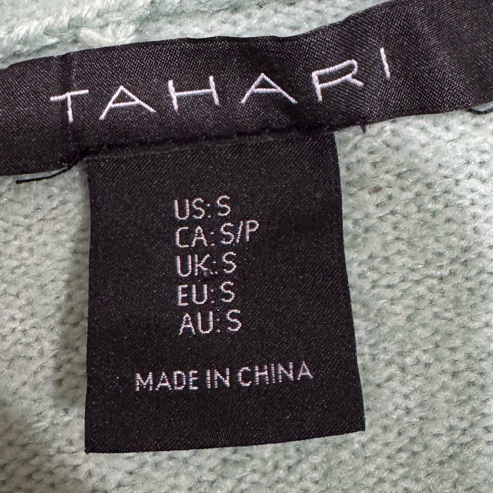 Tahari Light sage see Green Women's Cardigan size s/m. Feels like cashmere - Picture 6 of 12